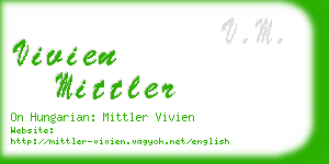 vivien mittler business card